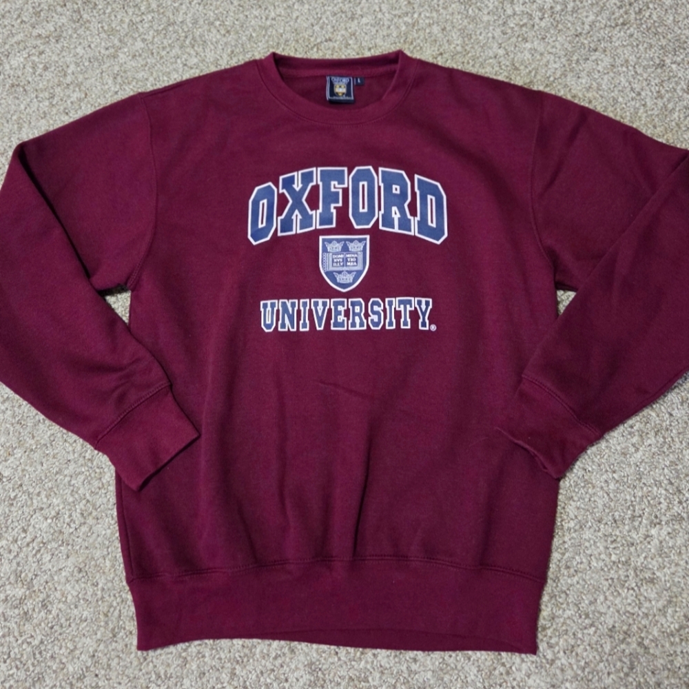 Vtg OXFORD UNIVERSITY Sweatshirt‎ Adult L College England Crewneck